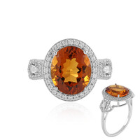 Madeira Citrine Silver Ring