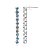 London Blue Topaz Silver Earrings