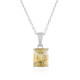 Bi Colour Citrine Silver Pendant