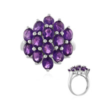 Zambian Amethyst Silver Ring