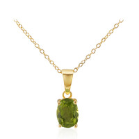 Burmese Peridot Silver Necklace