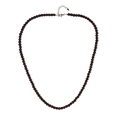 Indian Garnet Silver Necklace