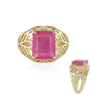 9K Madagascar Pink Sapphire Gold Ring (Ornaments by de Melo)