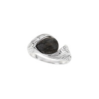 Black Oak Silver Ring