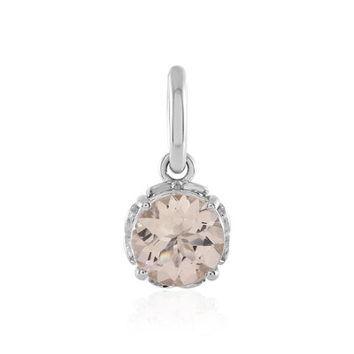 AAA Madagascan Morganite Platinum Pendant