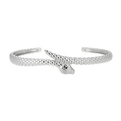 White Topaz Silver Bangle