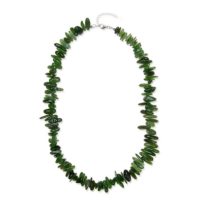 Nephrite Silver Necklace