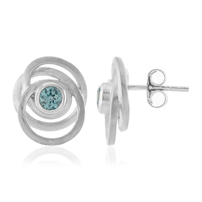 Ratanakiri Zircon Silver Earrings (MONOSONO COLLECTION)