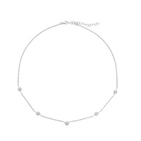 PK (H) Diamond Silver Necklace