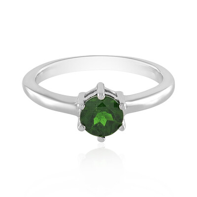 Russian Diopside Silver Ring