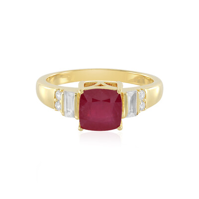 Bemainty Ruby Silver Ring