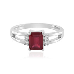 Bemainty Ruby Silver Ring