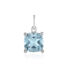 Sky Blue Topaz Silver Pendant