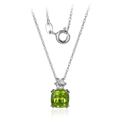 Peridot Silver Necklace