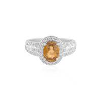 Mandarin Zircon Silver Ring