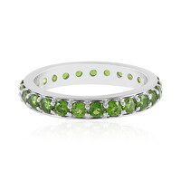 Russian Diopside Silver Ring