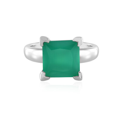 Green Onyx Silver Ring