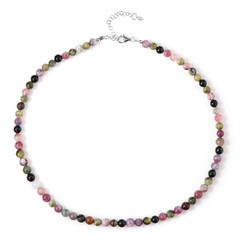 Fancy Tourmaline Silver Necklace