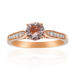 14K AAA Morganite Gold Ring (CIRARI)