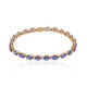 10K AAA Tanzanite Gold Bracelet