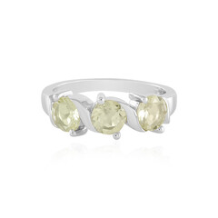 Lemon Quartz Silver Ring