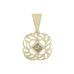 9K I2 Brown Diamond Gold Pendant (Ornaments by de Melo)