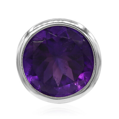 Zambian Amethyst Silver Pendant (MONOSONO COLLECTION)