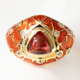 Indian Garnet Silver Ring