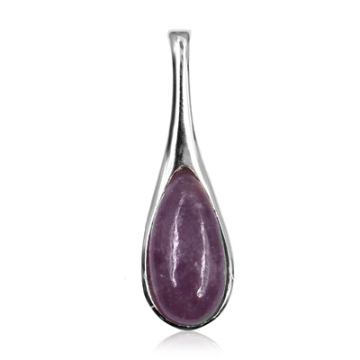 Lepidolite Silver Pendant