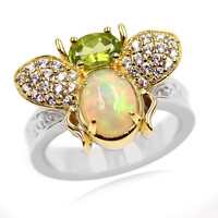 Welo Opal Silver Ring (Dallas Prince Designs)