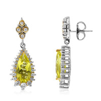 Ouro Verde Quartz Silver Earrings (Dallas Prince Designs)