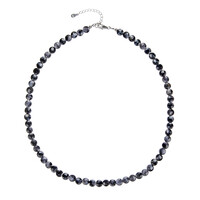 Merlinite Gabbro Silver Necklace