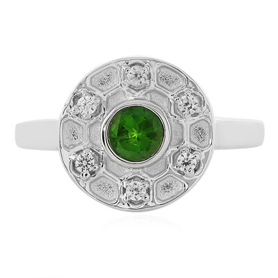 Russian Diopside Silver Ring