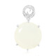 White Moonstone Silver Pendant