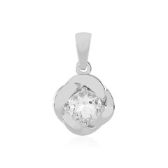 White Topaz Silver Pendant