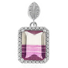 Bi Colour Fluorite Silver Pendant (Pallanova)