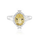 Yellow Beryl Silver Ring