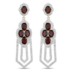 14K AAA Brazilian Pink Tourmaline Gold Earrings (SUHANA)