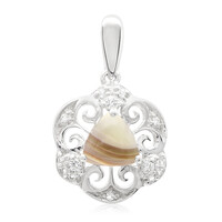 Botswana Agate Silver Pendant