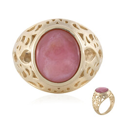 Pink Opal Silver Ring