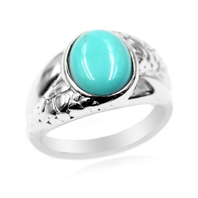 Campitos Turquoise Silver Ring (Anne Bever)