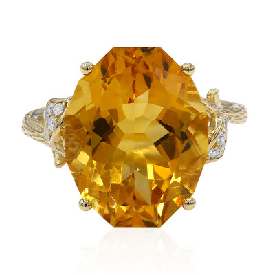 14K Citrine Gold Ring (Smithsonian)