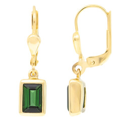 9K Golconda tourmaline Gold Earrings (CUSTODANA)