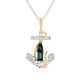 Indicolite Silver Necklace (Gems en Vogue)