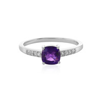 Zambian Amethyst Silver Ring