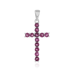 Rhodolite Silver Pendant