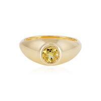 Yellow Beryl Silver Ring