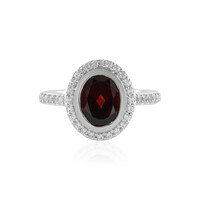 Mozambique Garnet Silver Ring