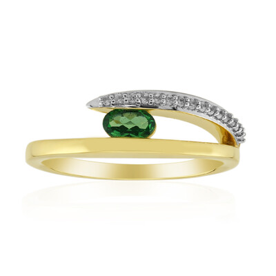 9K AAA Kenya Tsavorite Gold Ring