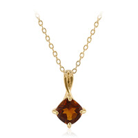 Madeira Citrine Silver Necklace